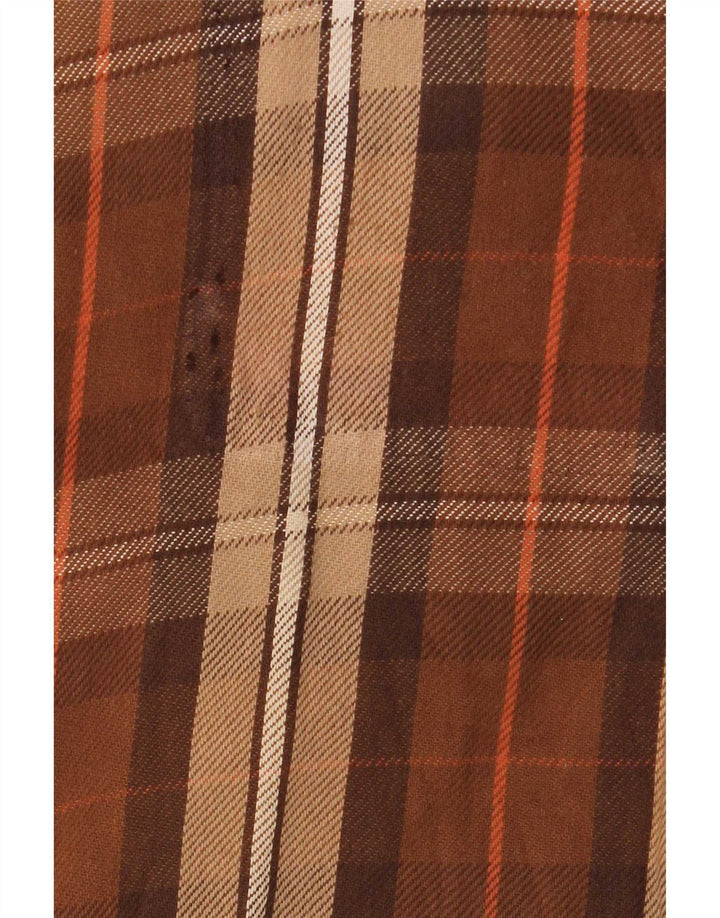 Diesel Herren Wendejacke UK 40 Großes braun kariertes Leder
