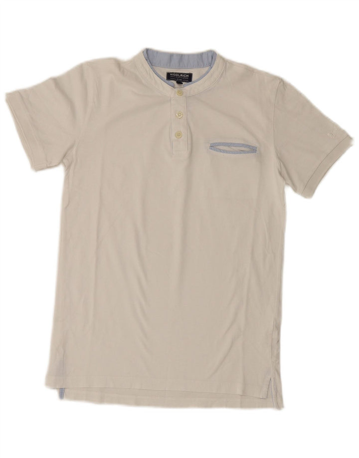 Woolrich T-Shirt-Oberteil für Jungen, 11–12 Jahre, weiße Baumwolle