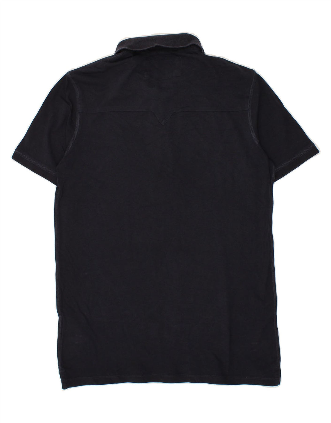 GUESS Mens Polo Shirt Medium Navy Blue Cotton Vintage Guess and Second-Hand Guess from Messina Hembry 