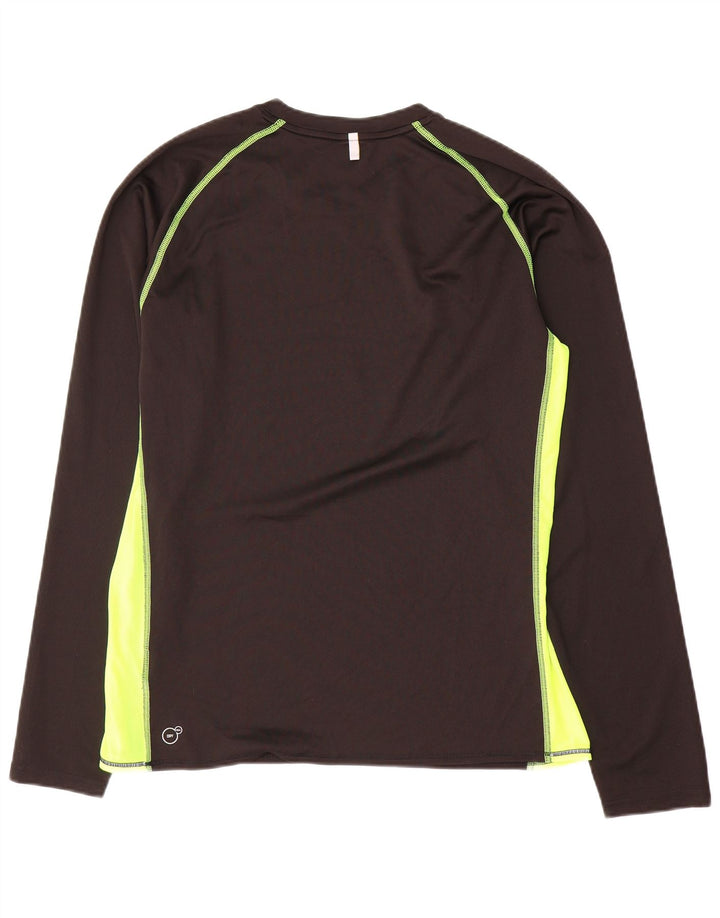 Puma Herren-Top, langärmelig, groß, Schwarz, Farbblock