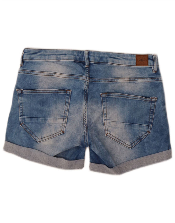 O'Neill Damen Jeansshorts W30 mittelblaue Baumwolle