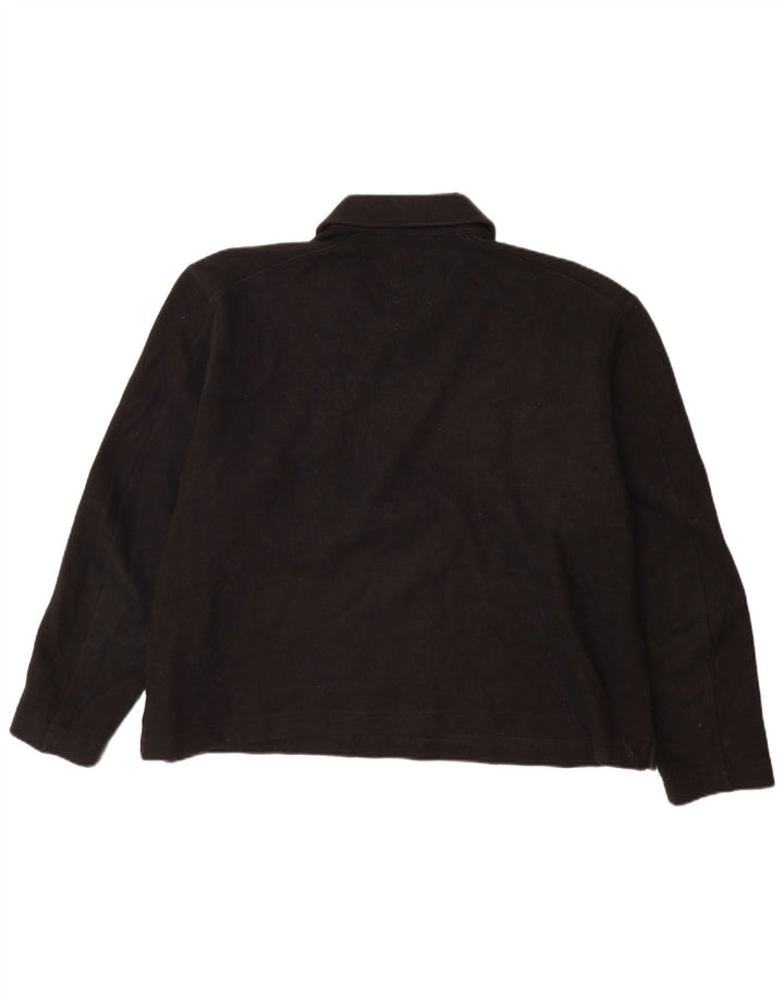 Cos Herren-Pullover, entspannter Rollkragenpullover, XL, schwarze Wolle