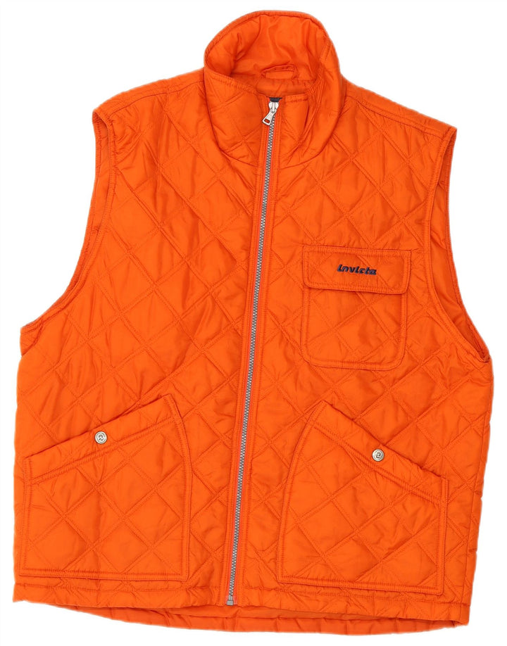 INVICTA Herren Steppweste UK 38 Mittelorange Polyester