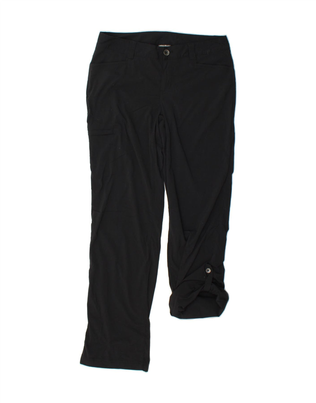 EDDIE BAUER Womens Straight Cargo Trousers US 4 Small W32 L32 Black Nylon Vintage Eddie Bauer and Second-Hand Eddie Bauer from Messina Hembry 