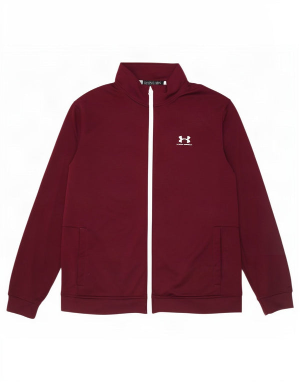 Under Armour Herren-Trainingsanzugoberteil, Jacke XL, Burgunderrot, Polyester