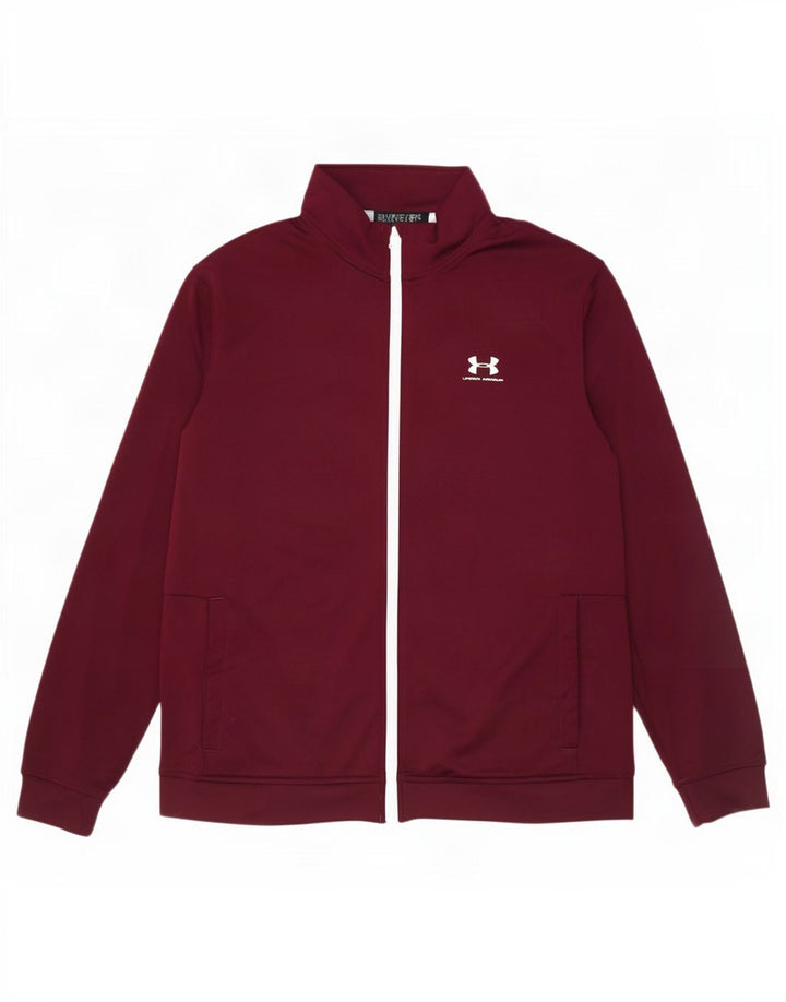 Under Armour Herren-Trainingsanzugoberteil, Jacke XL, Burgunderrot, Polyester