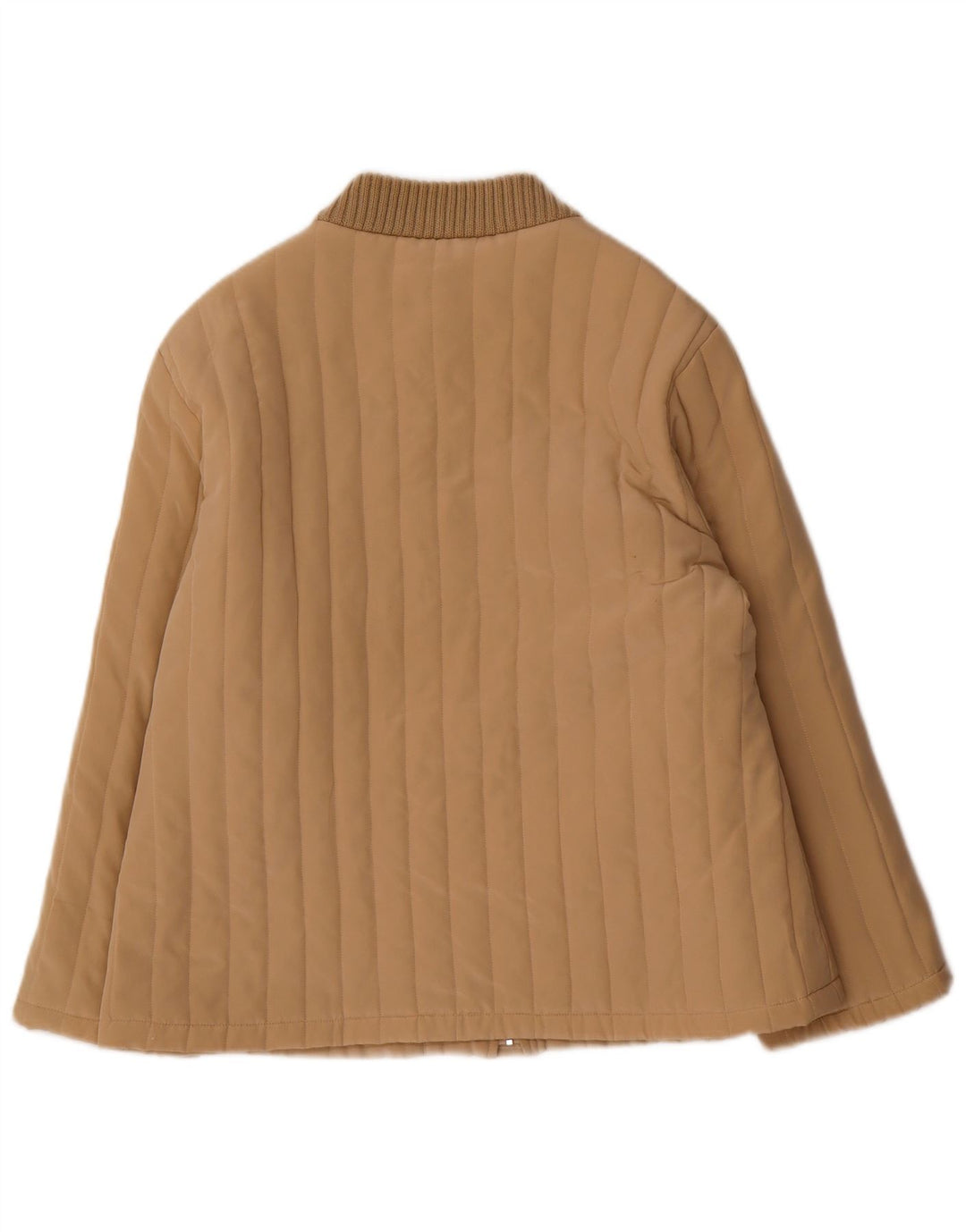 Cherie Damen Bomberjacke IT 48 XL Beige Seide