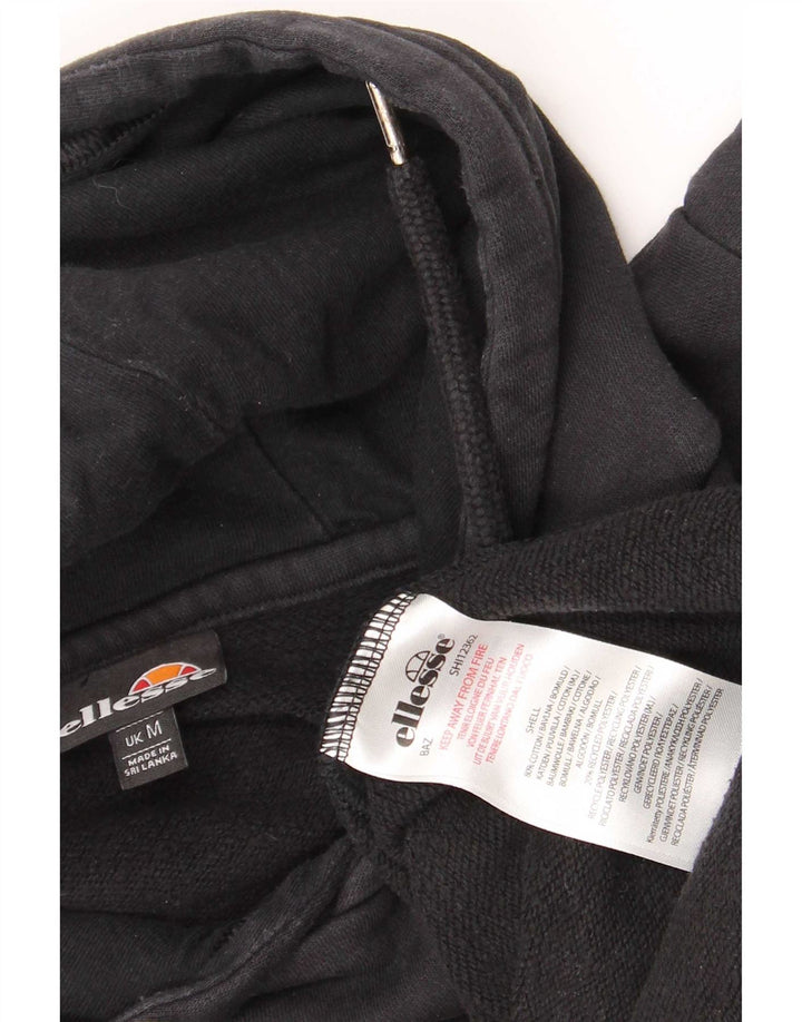 Ellesse Herren-Kapuzenpullover mit Grafik, mittelschwarze Baumwolle