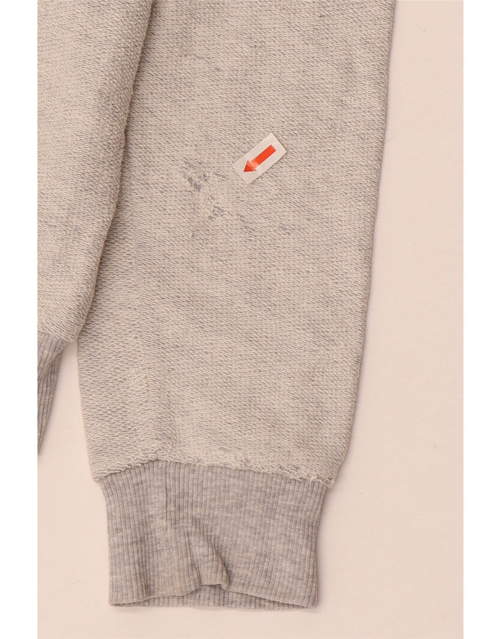 Zara Herren Sweatshirt Pullover Mittelgrau gestreift
