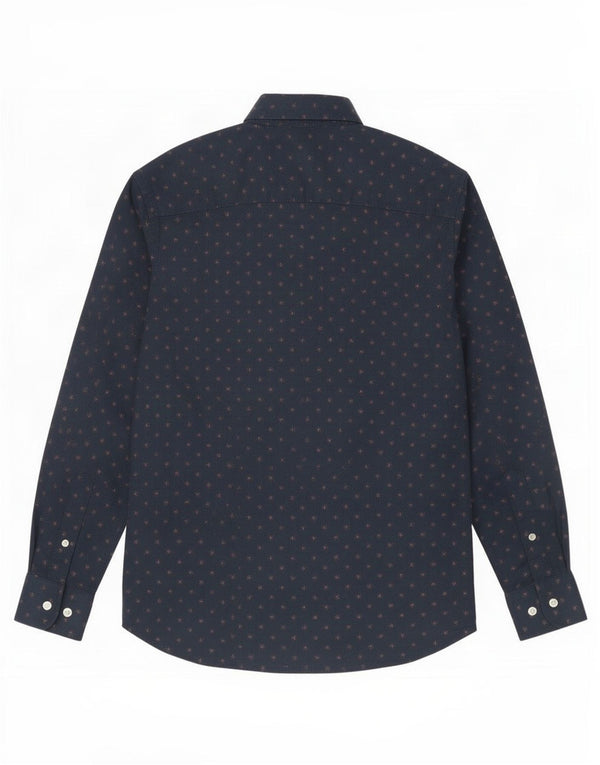 Jack & Jones Herren-Hemd, klein, marineblau, geblümt, Baumwolle