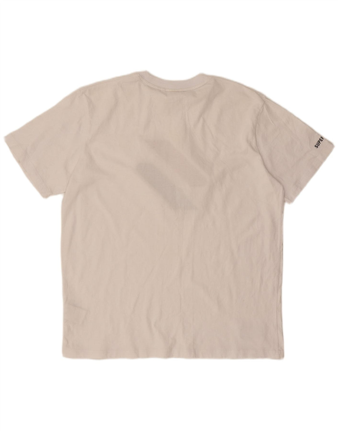 Superdry Herren-T-Shirt mit Grafik, Größe L, aus weißer Baumwolle