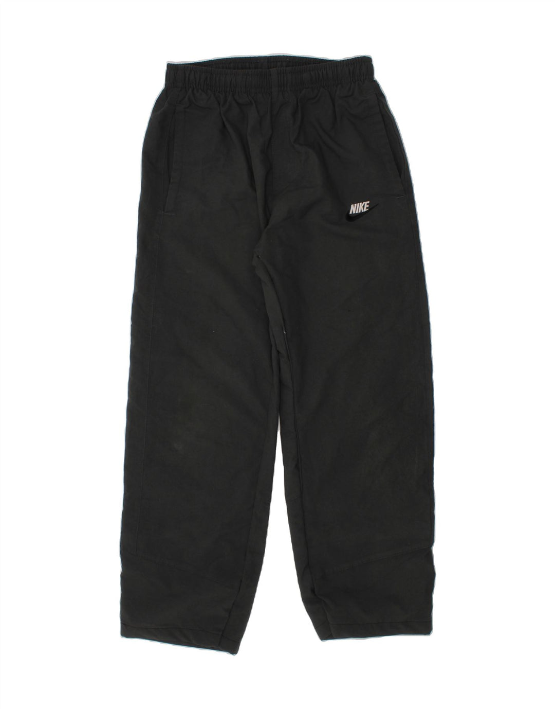 NIKE Boys Graphic Tracksuit Trousers 12-13 Years Large Grey Polyester Vintage Nike and Second-Hand Nike from Messina Hembry 