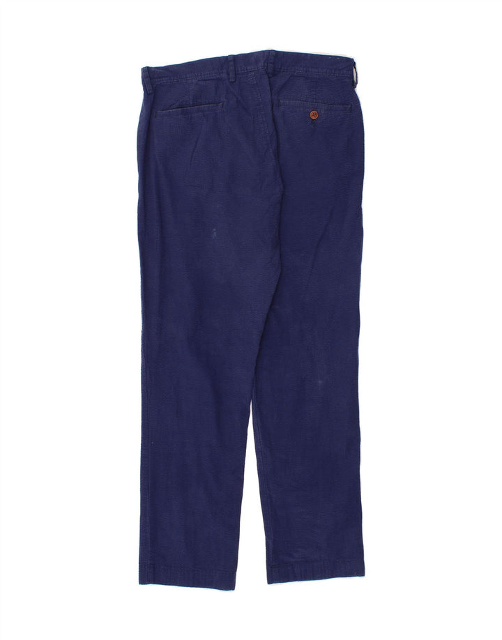 J. CREW Womens Slim Chino Trousers  W32 L30 Blue Cotton Vintage J. Crew and Second-Hand J. Crew from Messina Hembry 