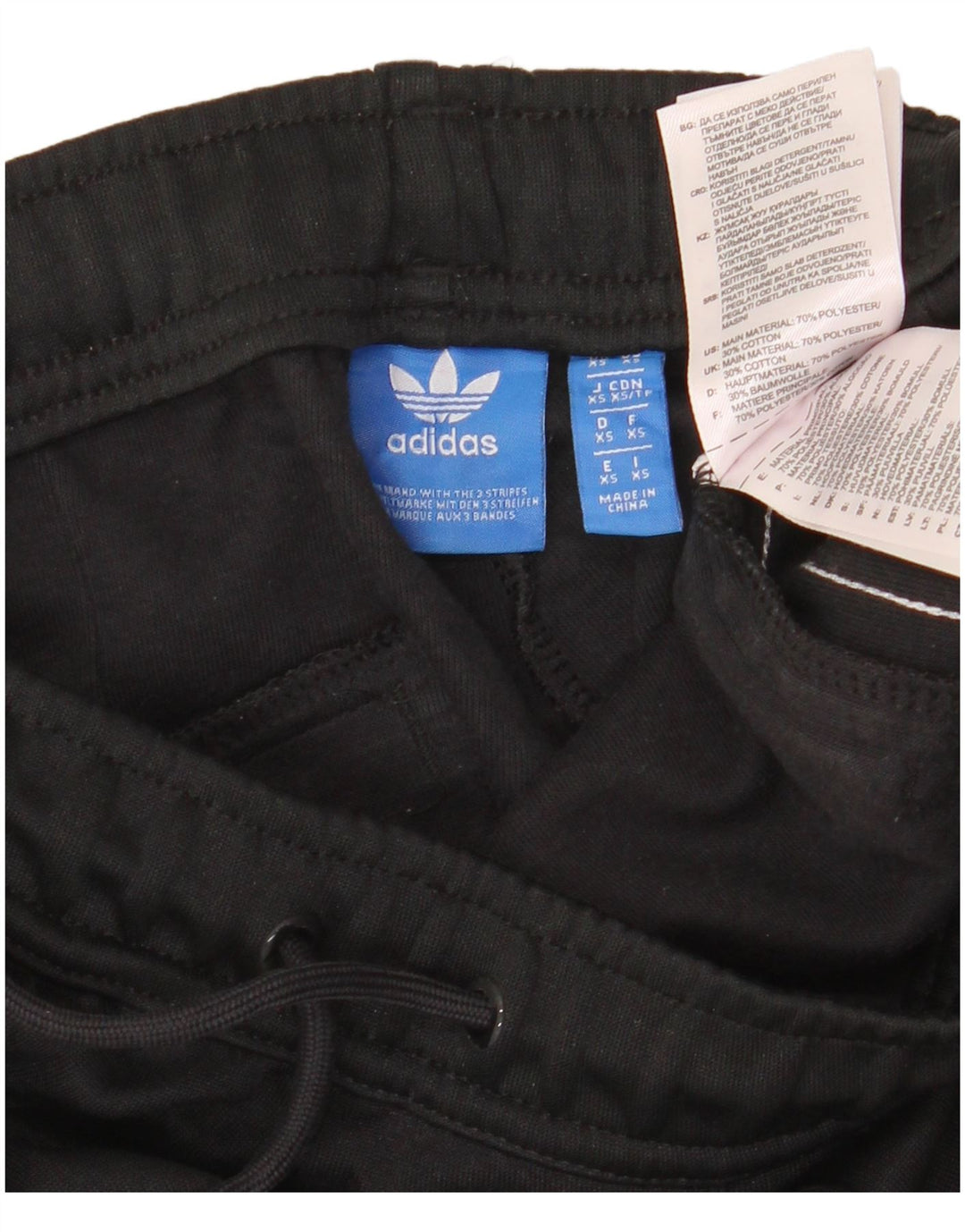 ADIDAS Damen Trainingshose UK 6 XS Schwarz Polyester