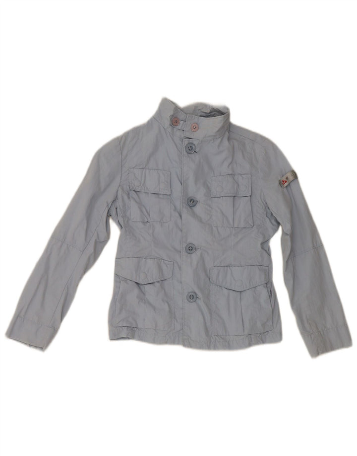 PEUTEREY Utility-Jacke für Mädchen, 7–8 Jahre, blaues Polyamid