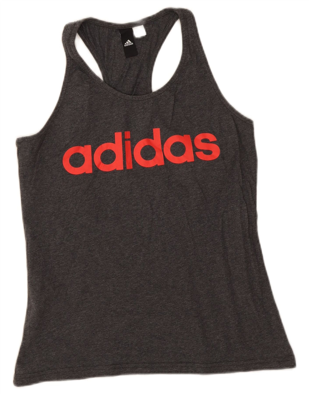 Adidas Damen Graphic Vest Top UK 8 Small Grau meliert