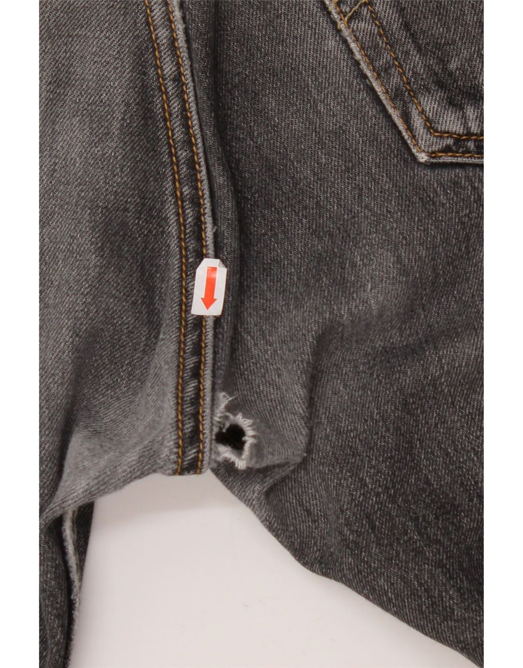 LEVI'S Herren 501 Straight Jeans W32 L32 Schwarze Baumwolle