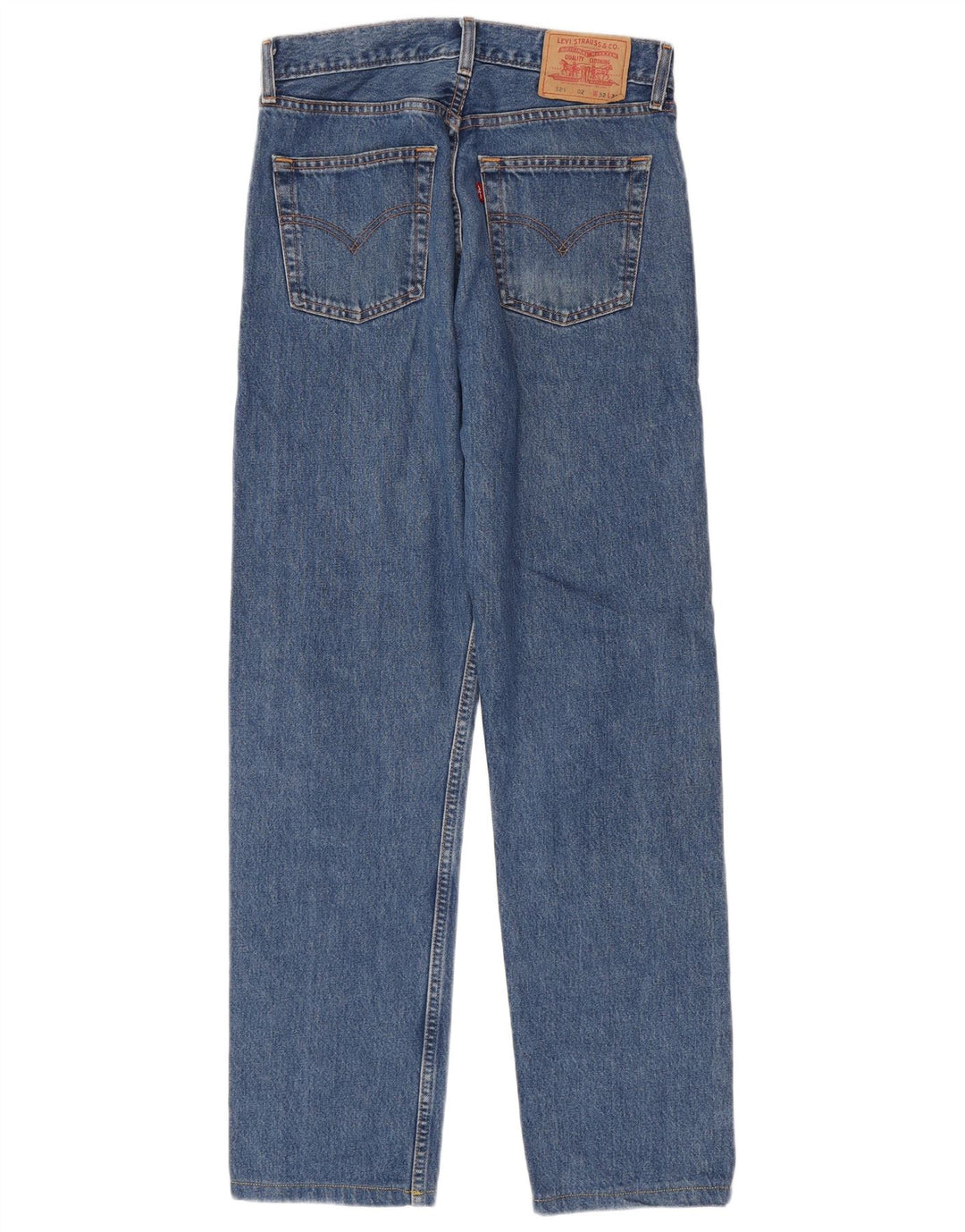 Levi's Herren 521 Straight Jeans W32 L32 Blaue Baumwolle