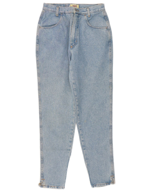 Sisley Damen High Waist Tapered Jeans W30 L30 Blaue Baumwolle