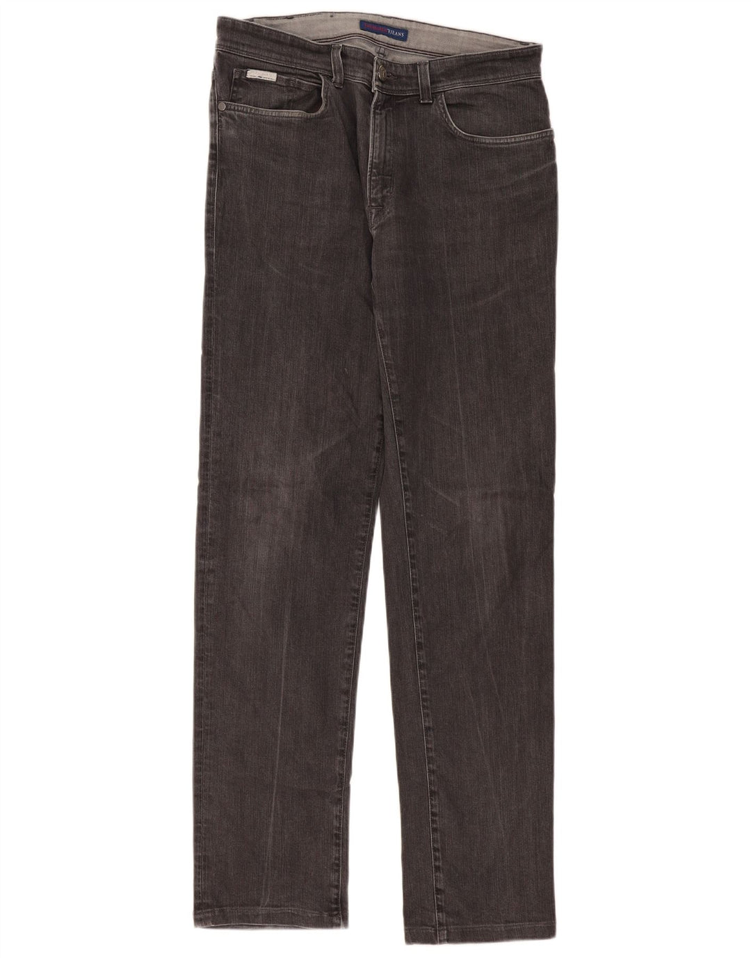 Trussardi Herren Straight Jeans W33 L33 Grau