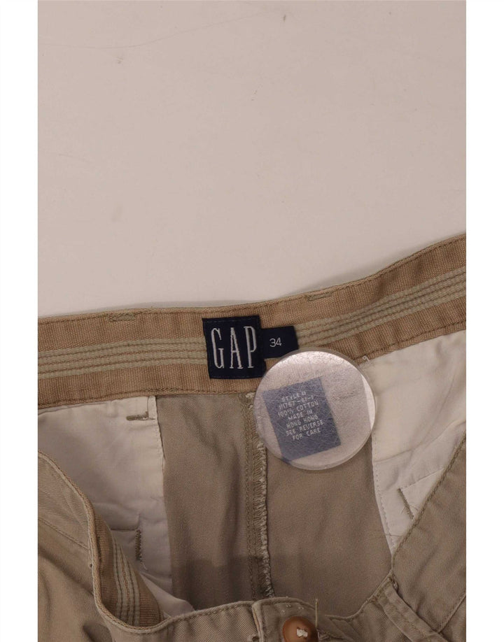 Gap Herren Pegged Chino Shorts W34 Large Beige Baumwolle