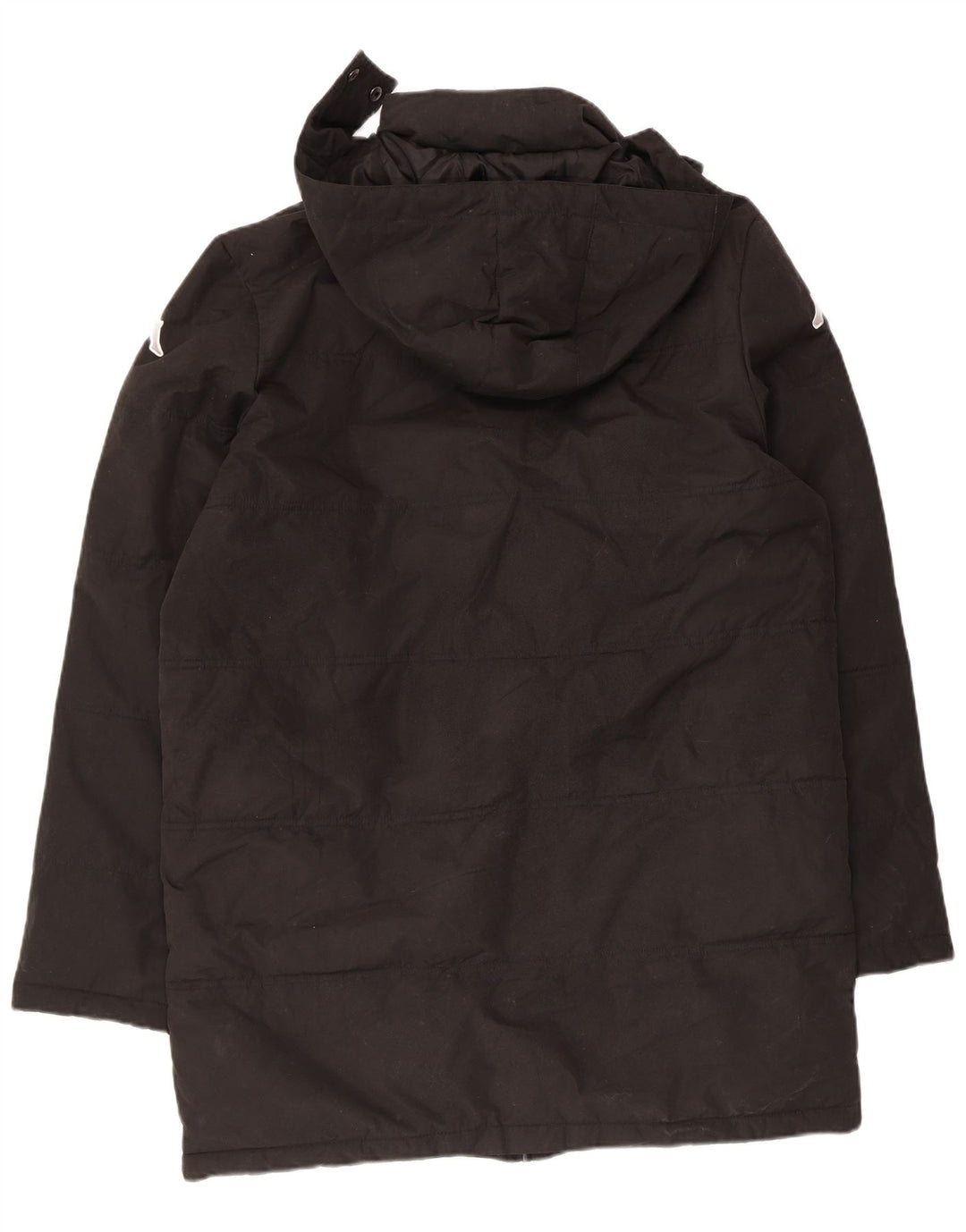 Kappa Herren Graphic Hooded Windbreaker Coat UK 38 Mittelschwarzes Polyester