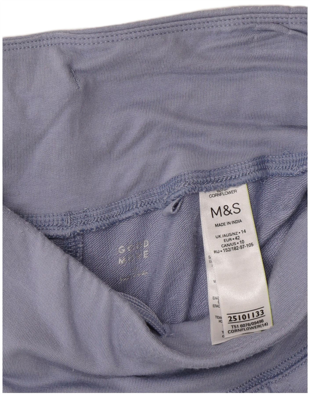 Marks & Spencer Damen-Trainingshose, Jogginghose, Gr. 40, Größe L, Blau, Modal