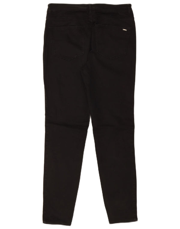 MASSIMO DUTTI Damen Skinny Freizeithose EU 42 Large W32 L30 Schwarz