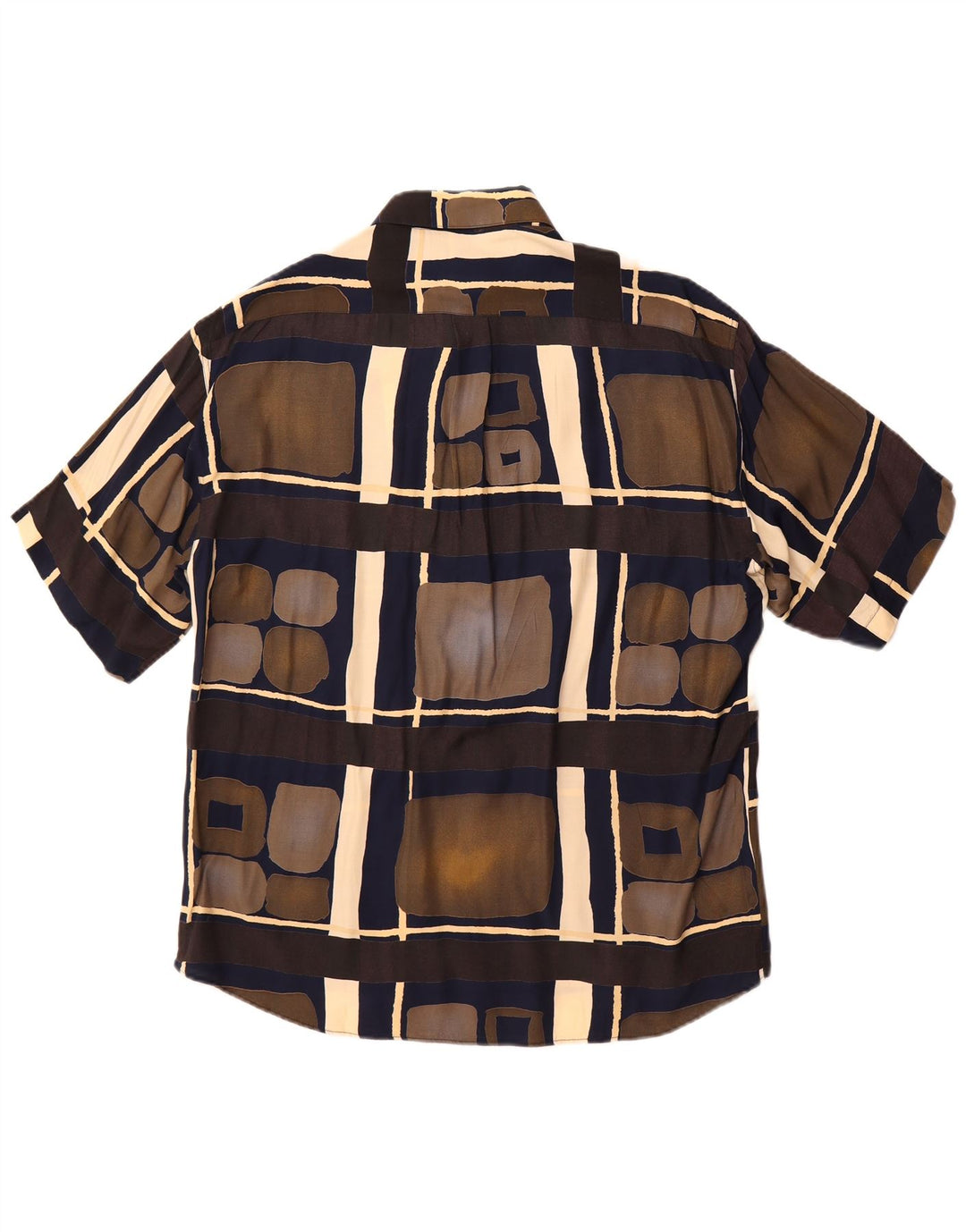 Tipo' S Herren-Kurzarmhemd, mittlere, mehrfarbige, geometrische Viskose