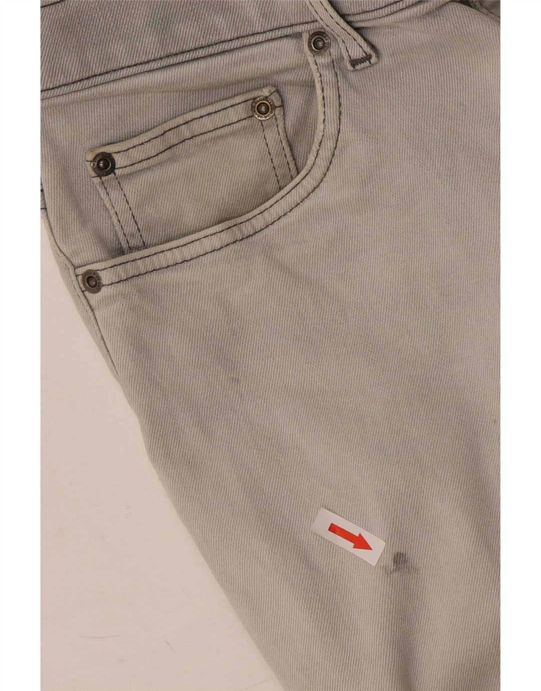 Marks & Spencer Herren Blue Harbor Straight Jeans W34 L29 Graue Baumwolle