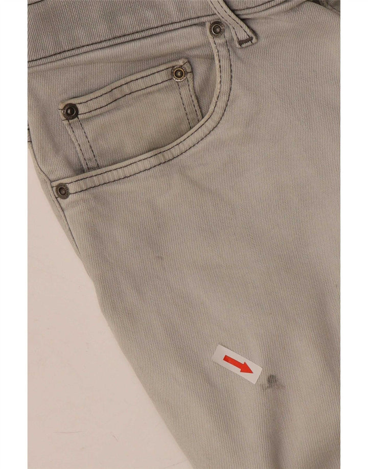 Marks & Spencer Herren Blue Harbor Straight Jeans W34 L29 Graue Baumwolle