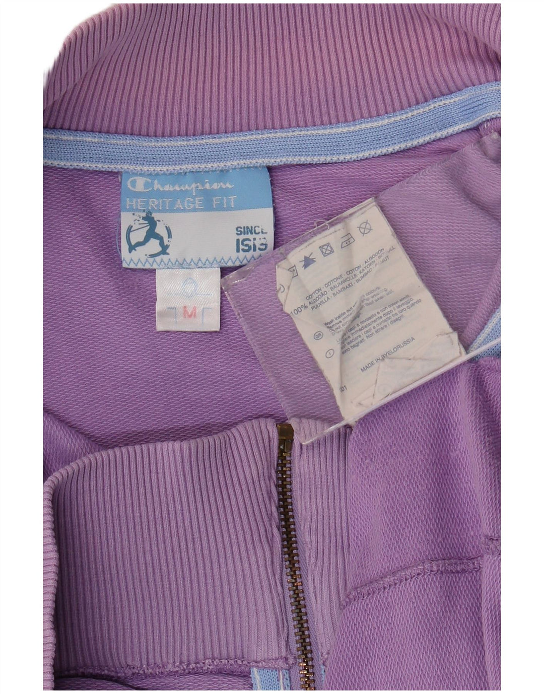 Champion Damen-Trainingsanzugoberteil mit Heritage-Passform, UK 12, Mittelviolett