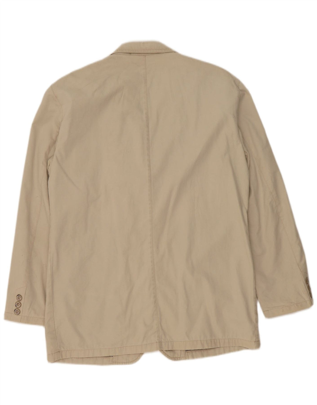 Camel Active Herren-Blazer mit 3 Knöpfen, Gr. 40, Größe L, Beige, Baumwolle