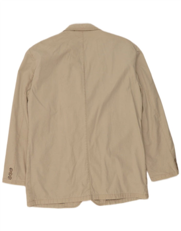Camel Active Herren-Blazer mit 3 Knöpfen, Gr. 40, Größe L, Beige, Baumwolle