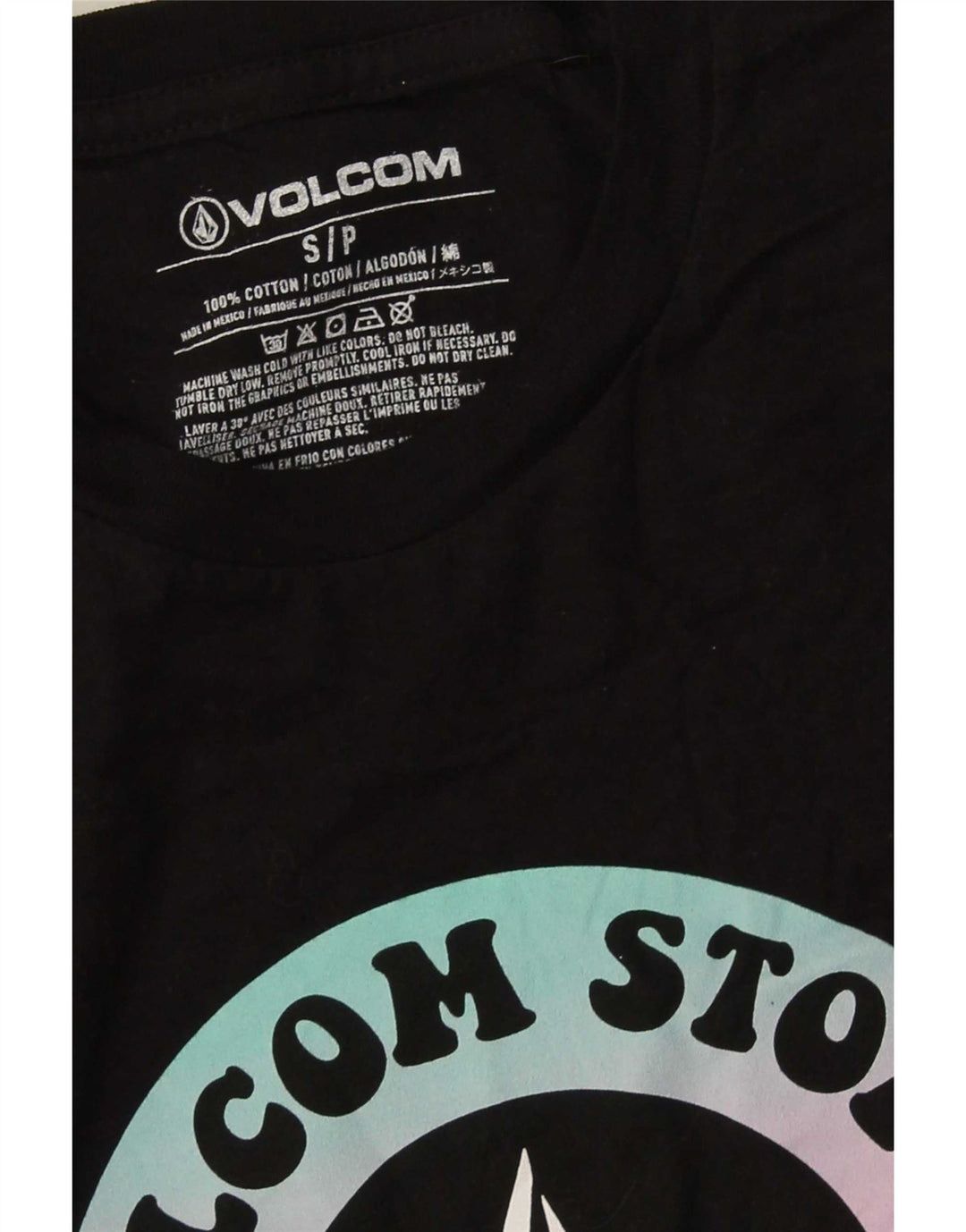 Volcom Herren-T-Shirt mit Grafik, Größe S, Schwarz, Baumwolle