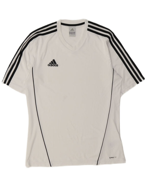 Adidas Herren Climalite T-Shirt Top Mittelweißes Polyester