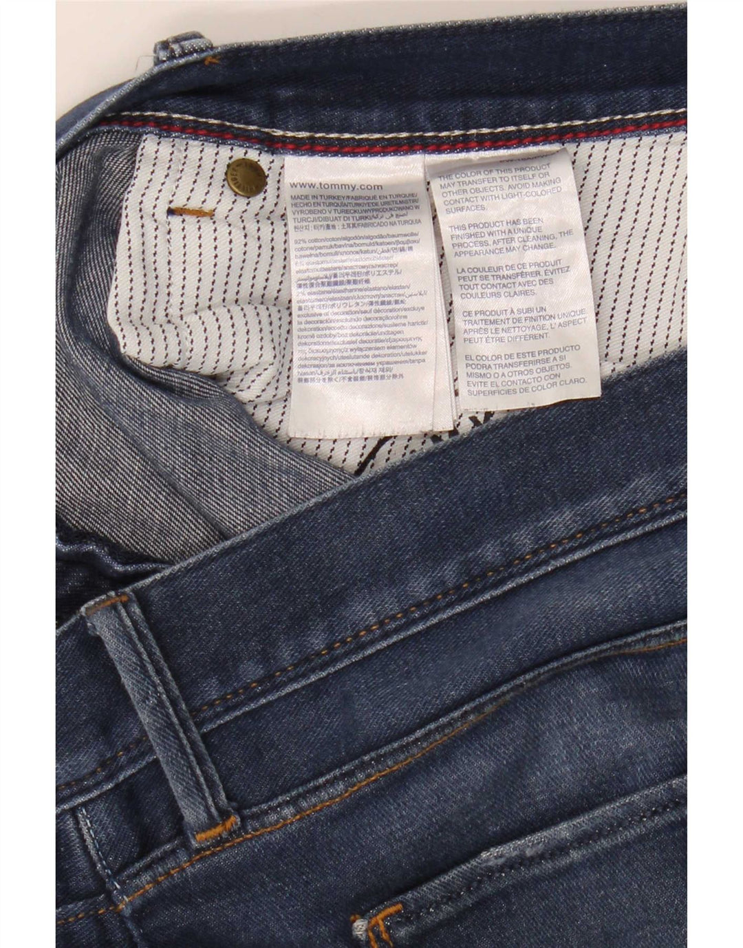 Tommy Hilfiger Herren Bleecker Slim Jeans W40 L34 Blaue Baumwolle