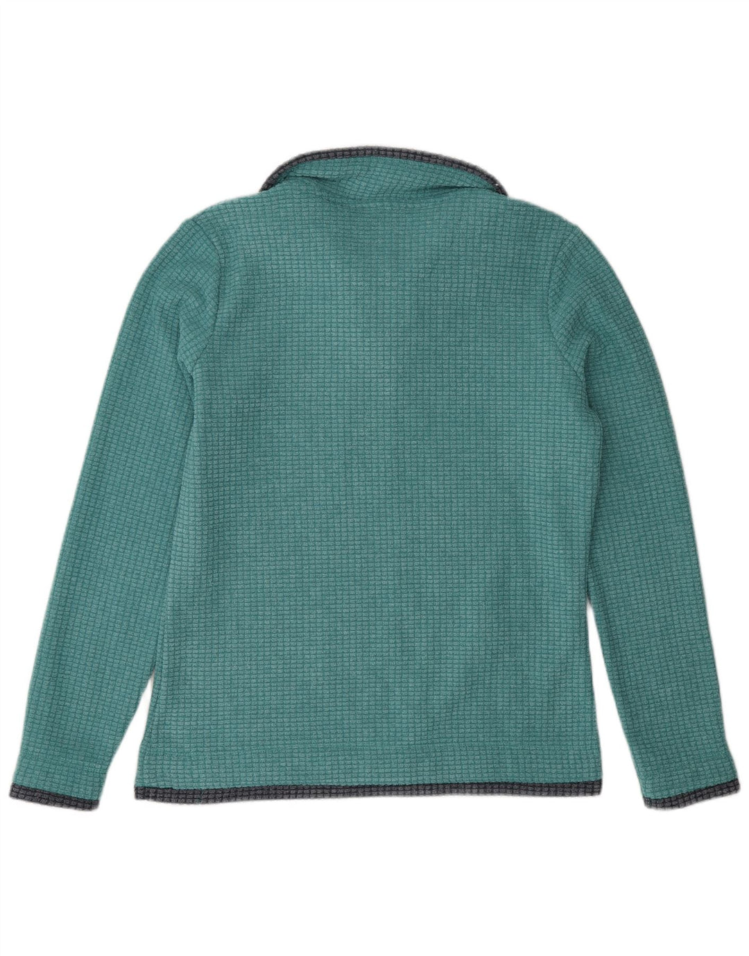 Weird Fish Übergroßer Damen-Fleecepullover mit Reißverschluss am Hals, Gr. 10, Größe S, Grün