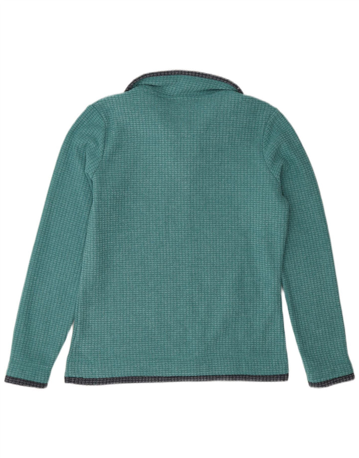 Weird Fish Übergroßer Damen-Fleecepullover mit Reißverschluss am Hals, Gr. 10, Größe S, Grün