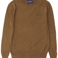 Superdry Herren-Pullover mit Rundhalsausschnitt, Größe S, Khaki, Baumwolle