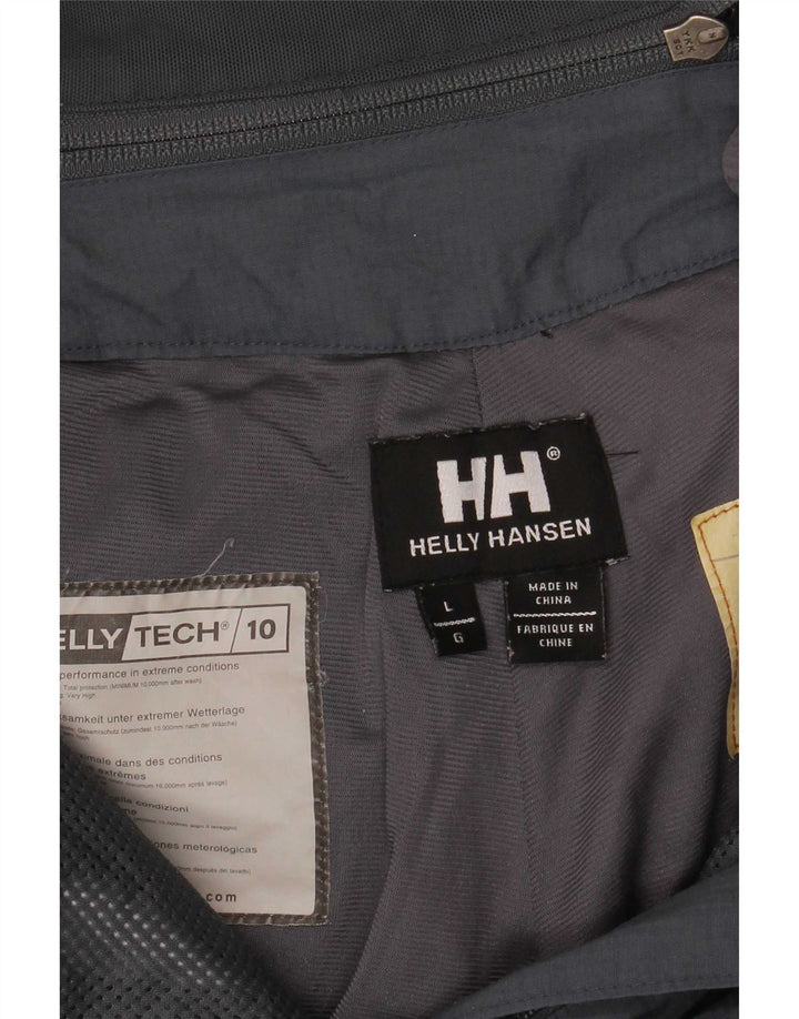 Helly Hansen Damen Latzhose Skihose UK 16 Large Grau Farbblock