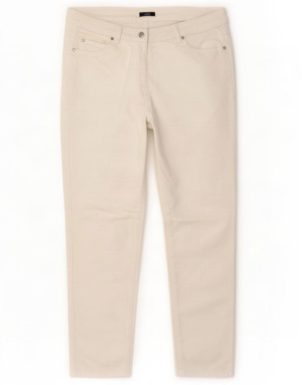 M&Co Damen Straight Jeans UK 18 XL W40 L28 Weiße Baumwolle