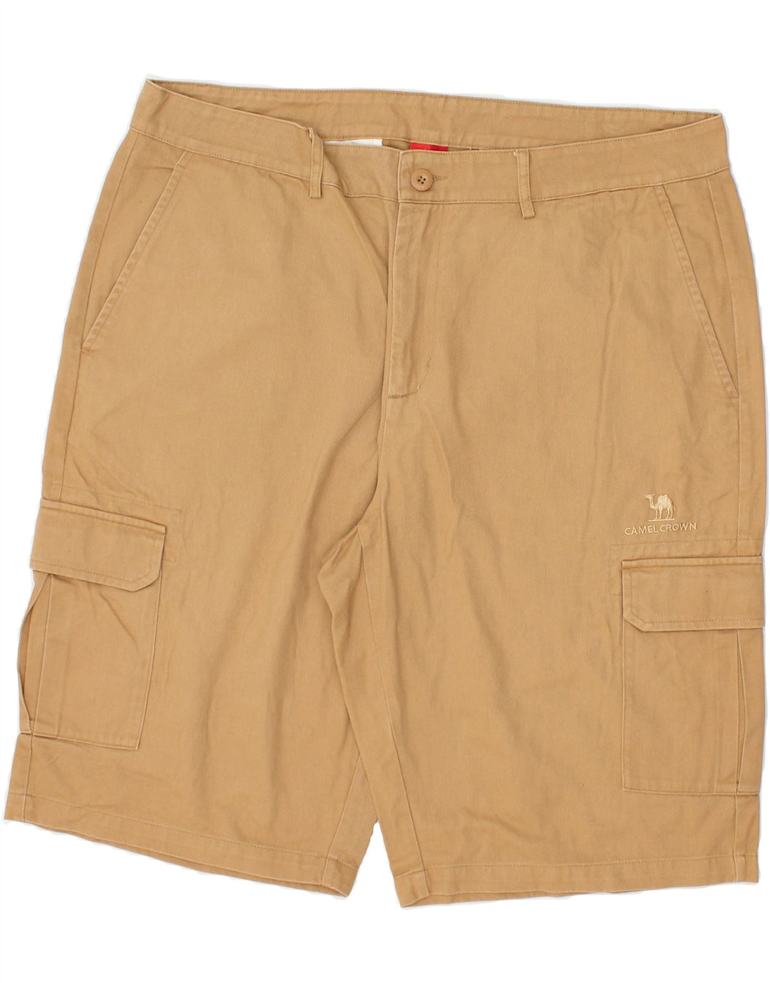 CAMEL CROWN Mens Cargo Shorts W40 XL Beige Cotton Vintage Camel Crown and Second-Hand Camel Crown from Messina Hembry 