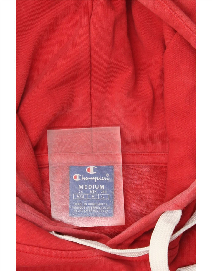 Champion Herren-Kapuzenpullover mit Grafik, Mittelrot, Batikfärbung