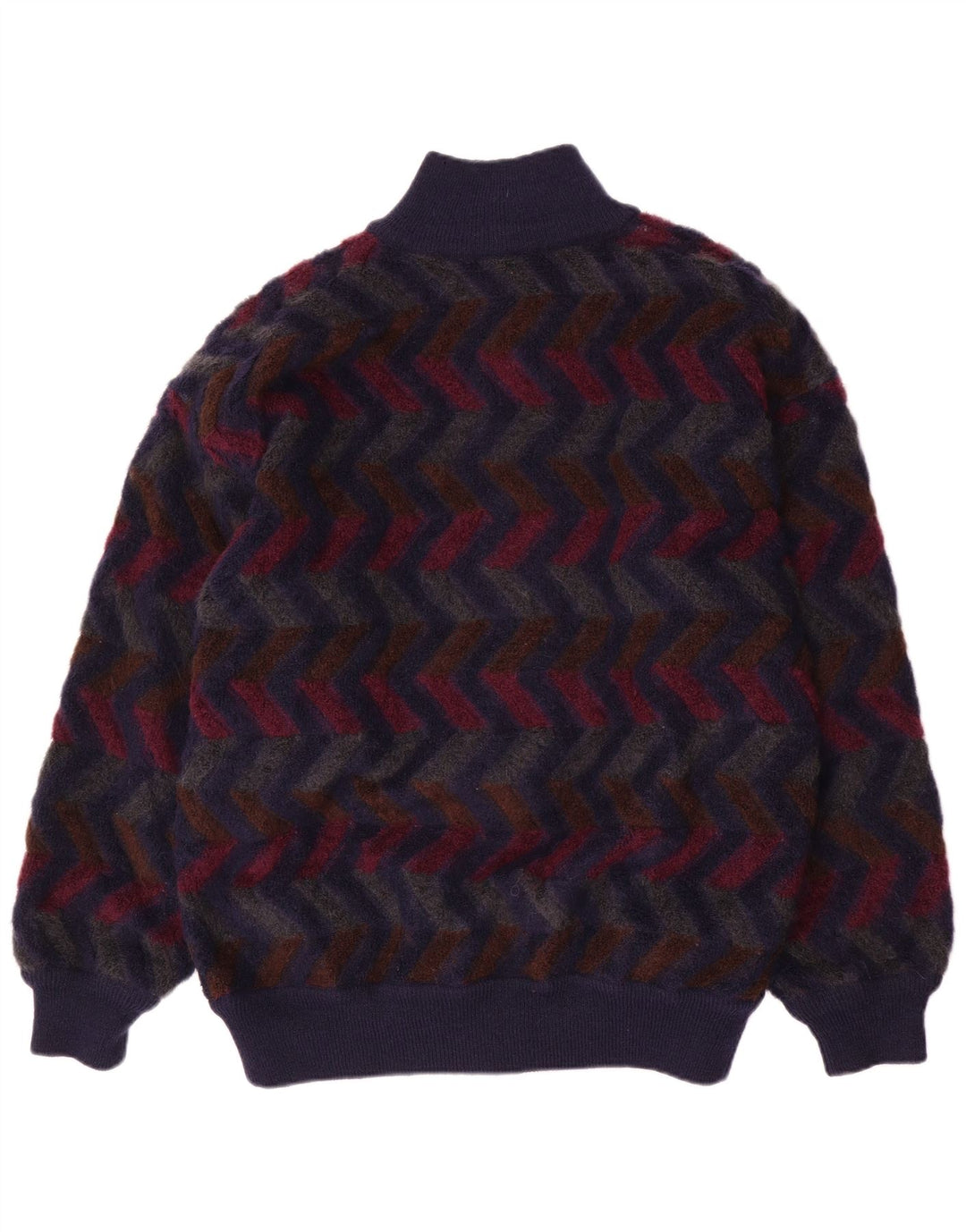 Missoni Herren Wende-Strickjacke IT 48 Mittelmarineblauer Chevron