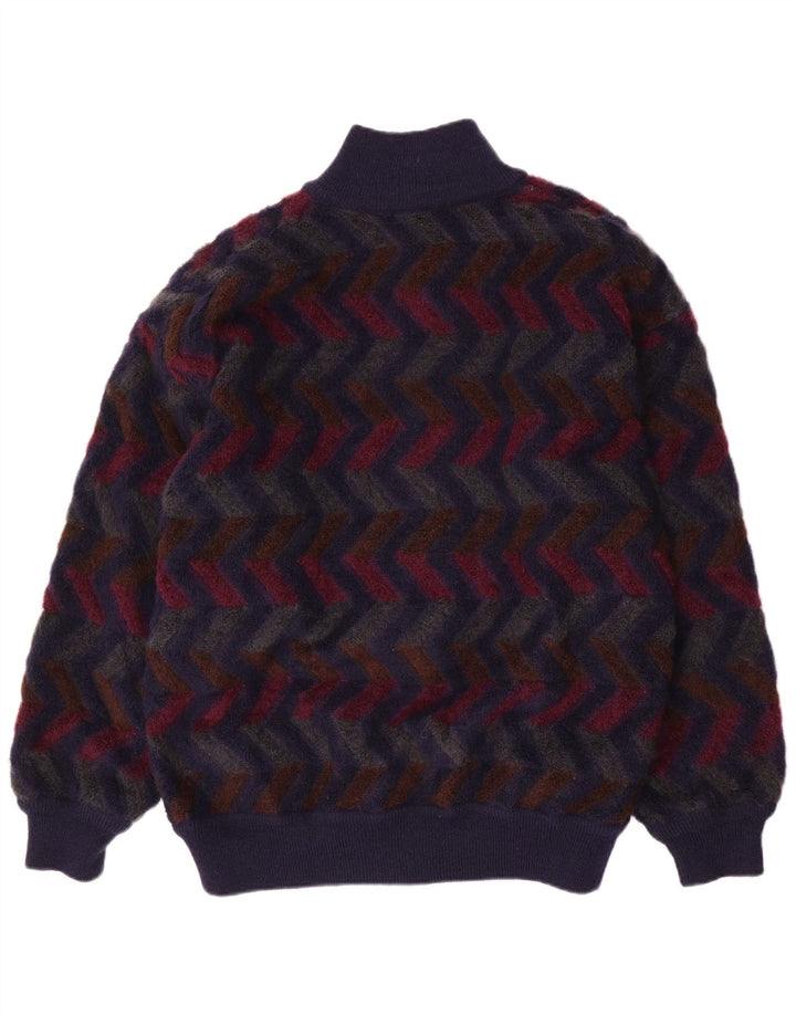 Missoni Herren Wende-Strickjacke IT 48 Mittelmarineblauer Chevron