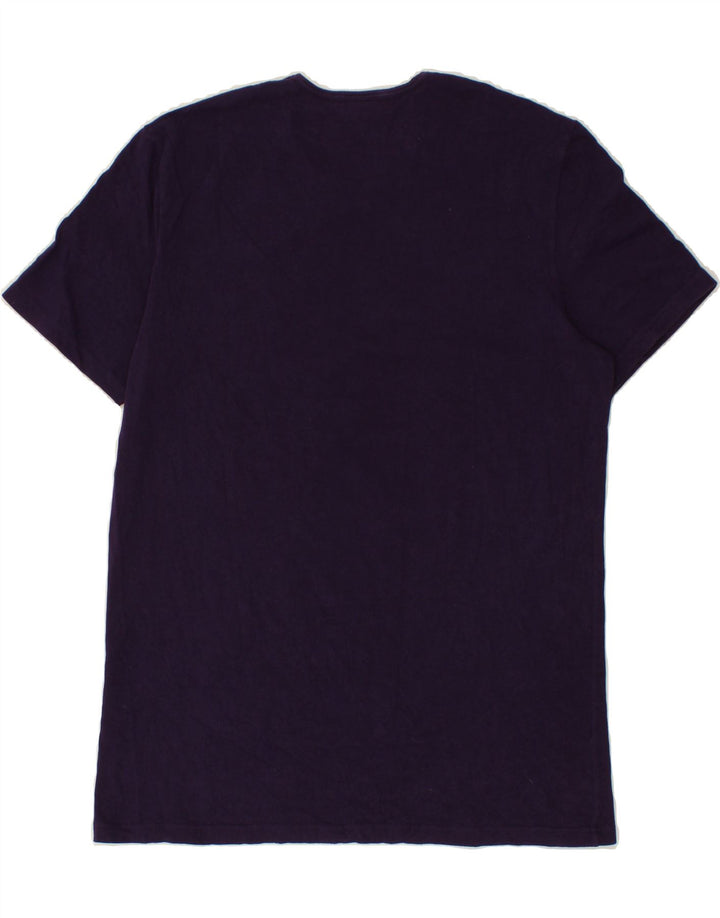 FILA Mens T-Shirt Top Medium Purple Vintage Fila and Second-Hand Fila from Messina Hembry 