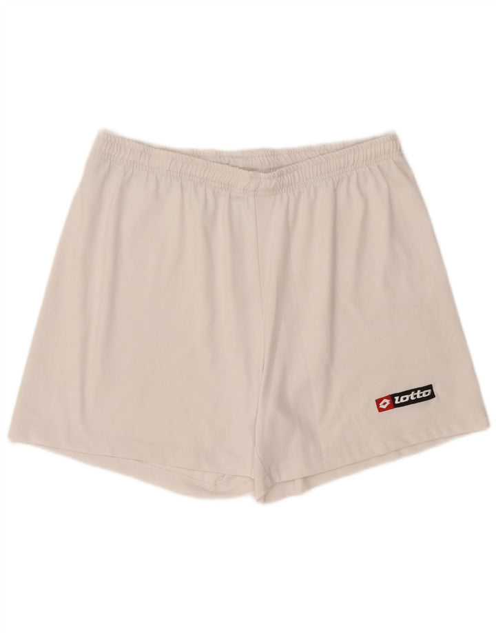 Lotto Herren-Sportshorts, groß, aus weißem Polyester