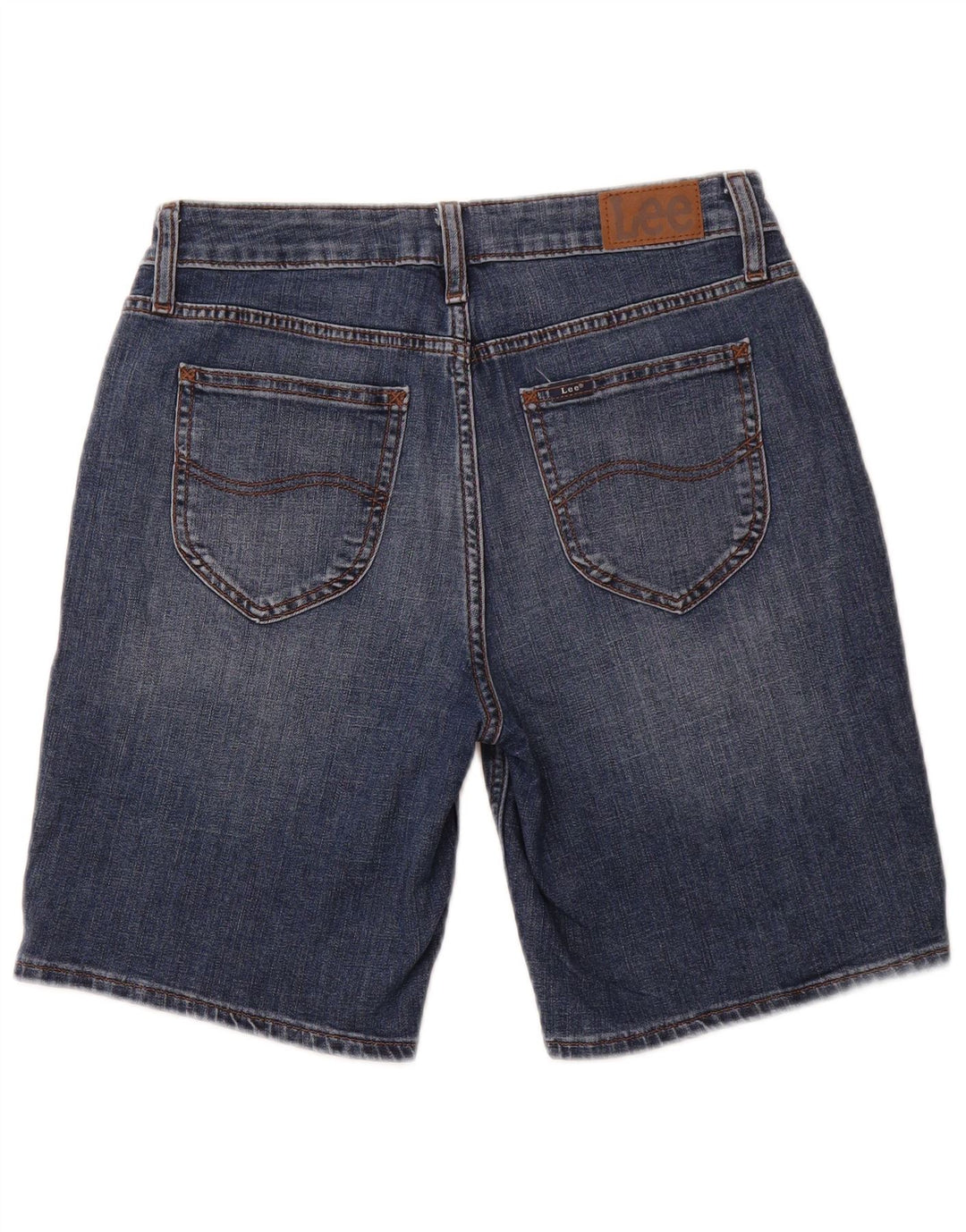 LEE Damen-Bermuda-Jeansshorts mit mittlerer Leibhöhe, normal, US 10, Größe L, W28, Blau