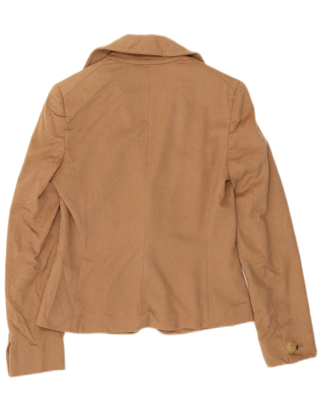 Max Mara Damen-Blazer mit 1 Knopf, Gr. 8, Beige, Kamelhaar
